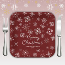 Red Snowflakes Weihnachts-Party