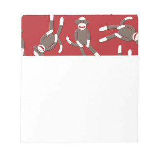Red Sock Monkey Notepad Notizblock