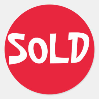 Red Sold Sticker