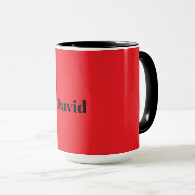 Red, solid red TEMPLATE, black text, Tasse (VorderseiteRechts)