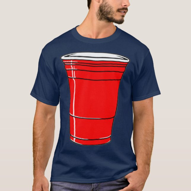 Red Solo Drink Cup lustige Grafik T-Shirt (Vorderseite)