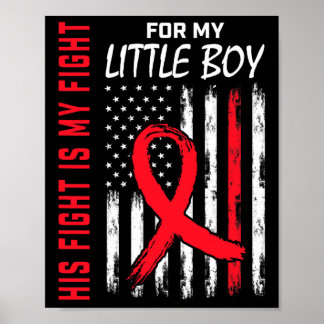 Red Son Kampfflugzeug Little Boy Heart Disease Usa Poster