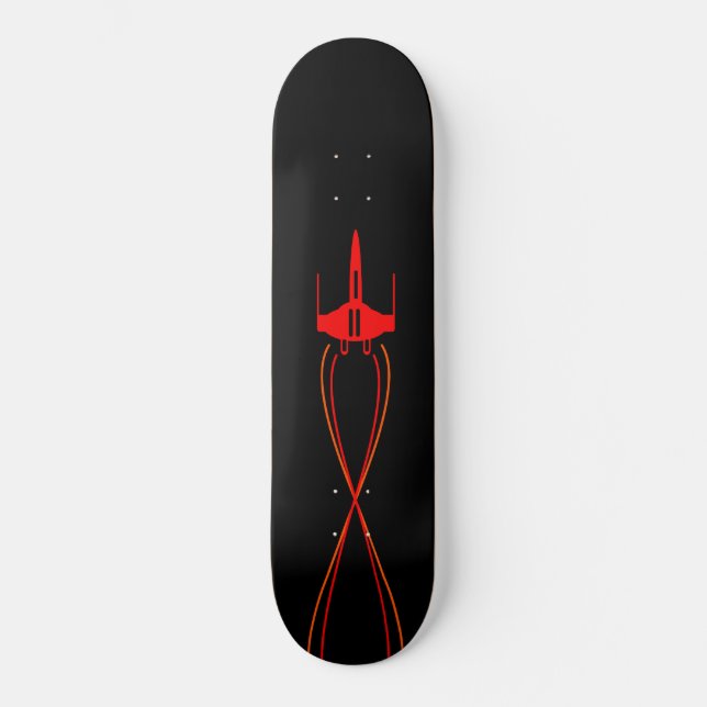 Red Spaceship Skateboard (Vorderseite)
