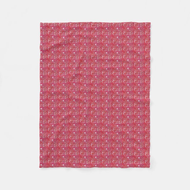 Red Sparkle Fleece Blanket (Vorderseite)