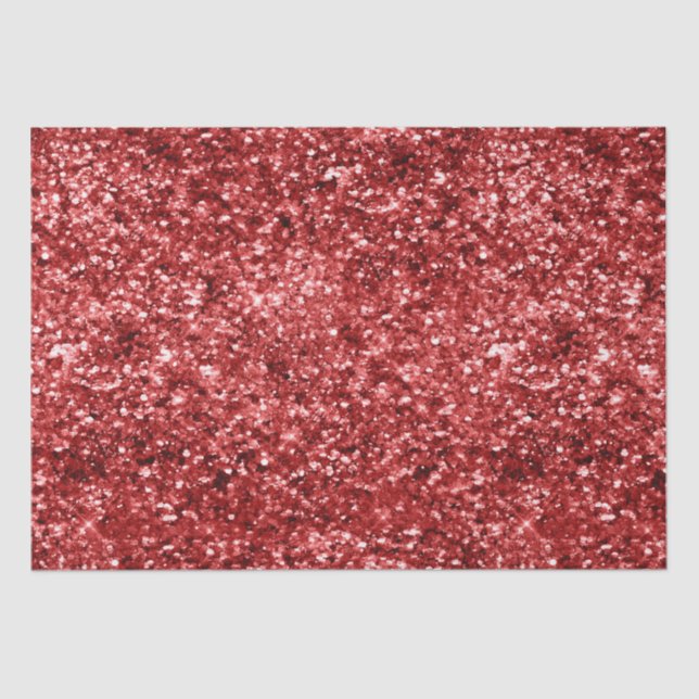 Red Sparkle Glitzer Seidenpapier (Vorderseite)