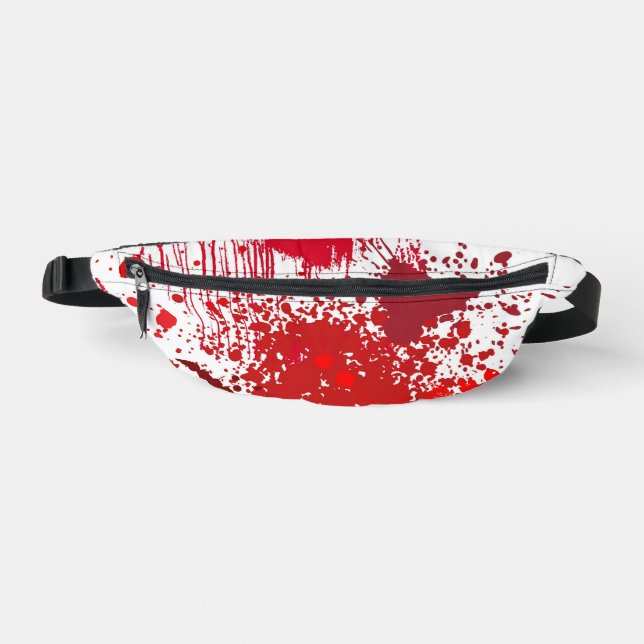 Red Splatter Fun Bauchtasche (Vorderseite)