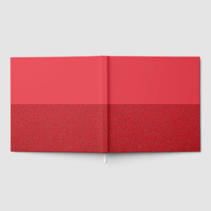 Red Split Gästebuch mit individueller Textur