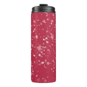 Red Splotchy Chaos Thermosbecher