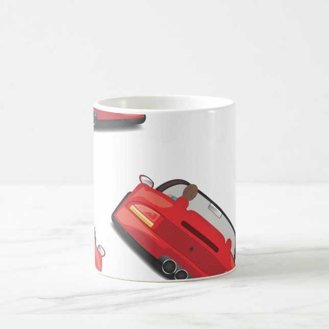 Red Sports Car Tasse (Mittel)