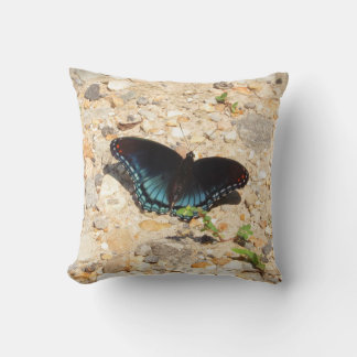 Red-Spotted Purple Butterfly Throw Pillow Kissen