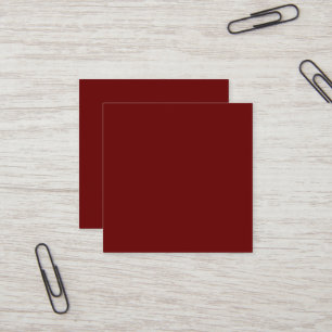 Red Square Business Card Quadratische Visitenkarte