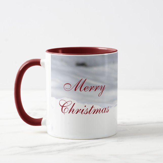 Red Squirrel Frohe Weihnachten Tasse (Links)