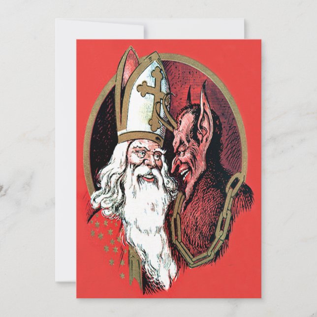Red St Nicholas Krampus (Vorderseite)