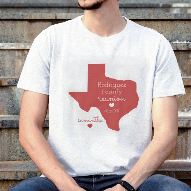 Red Staat von Texas Family Wiedersehen T - Shirt (Von Creator hochgeladen)