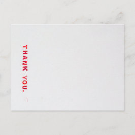 Red Stamps Vielen Dank Postkarte