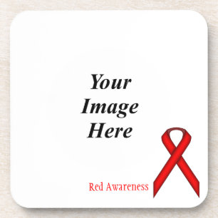 Red Standard Ribbon by Kenneth Yoncich Untersetzer