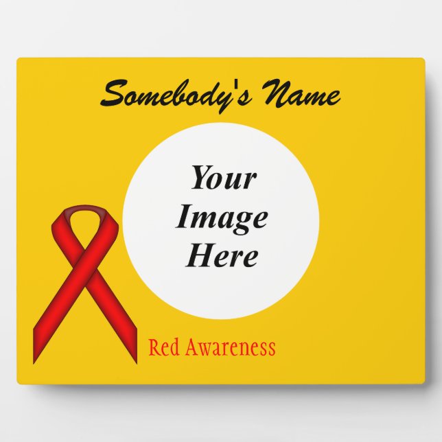Red Standard Ribbon Template von Kenneth Yoncich Fotoplatte (Vorderseite)