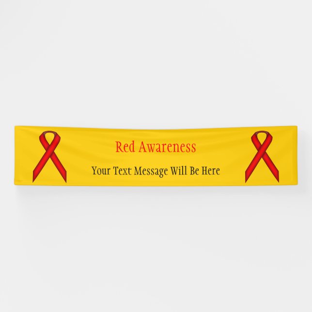 Red Standard Ribbon von Kenneth Yoncich Banner (Horizontal)