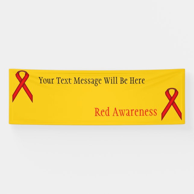 Red Standard Ribbon von Kenneth Yoncich Banner (Horizontal)