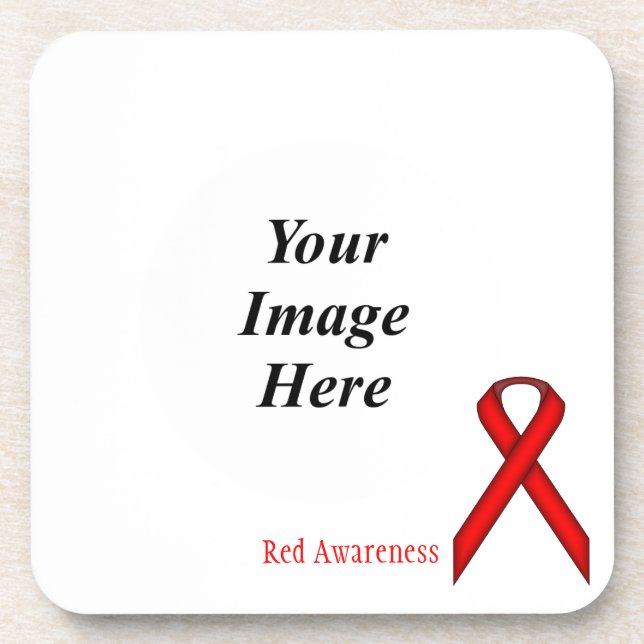 Red Standard Ribbon von Kenneth Yoncich Untersetzer (Vorderseite)