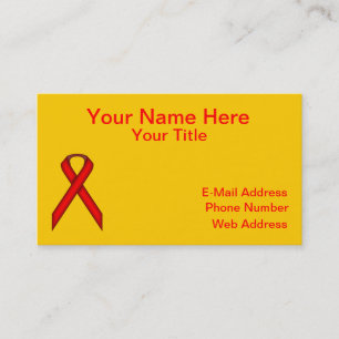 Red Standard Ribbon von Kenneth Yoncich Visitenkarte
