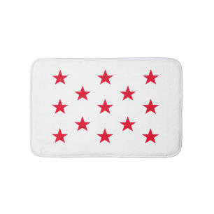 Red Star Badematte