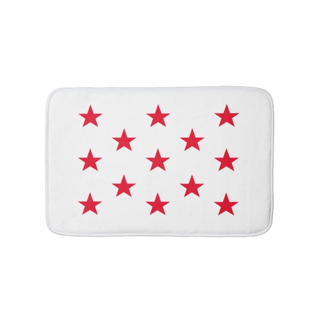 Red Star Badematte (Vorderseite)