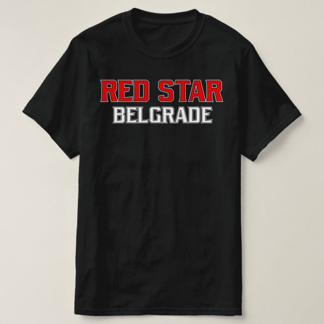 Red Star Belgrade Crveno Beli T-Shirt (Design vorne)