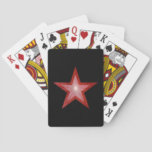 Red Star Black Spielkarten