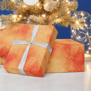 Red Star Cluster Wrapping Paper Geschenkpapier