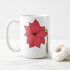 Red Star Flower Kaffeetasse