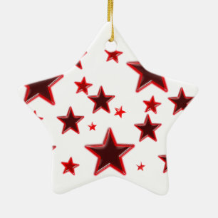 Red Star Keramikornament