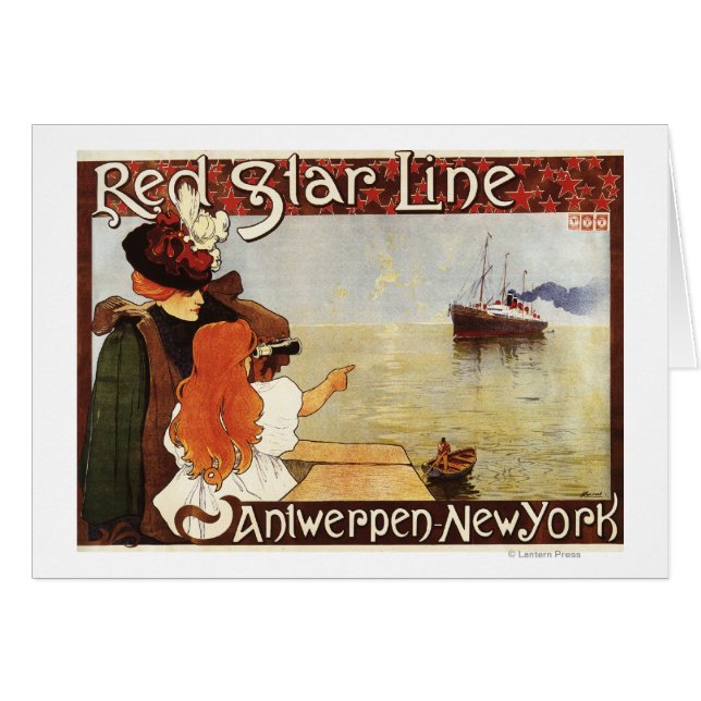 Red Star Line Cruises New York Promo Poster (Vorderseite (Horizontal))