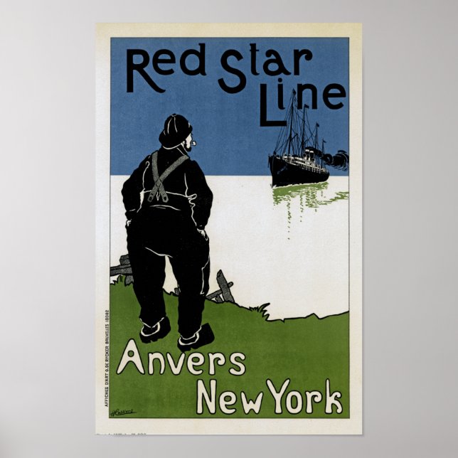 Red Star Line Poster (Vorne)