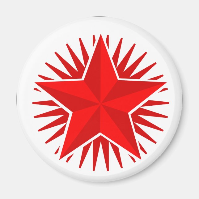 Red Star Magnet (Vorne)