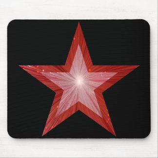 Red Star Mousepad schwarz