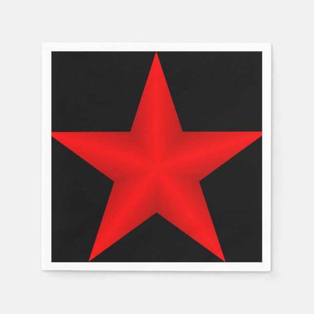 Red Star Paper Napkin Serviette (Vorderseite)