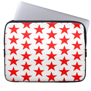 Red Star Pattern Laptopschutzhülle