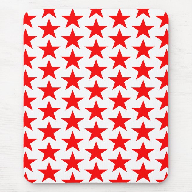 Red Star Pattern Mousepad (Vorne)