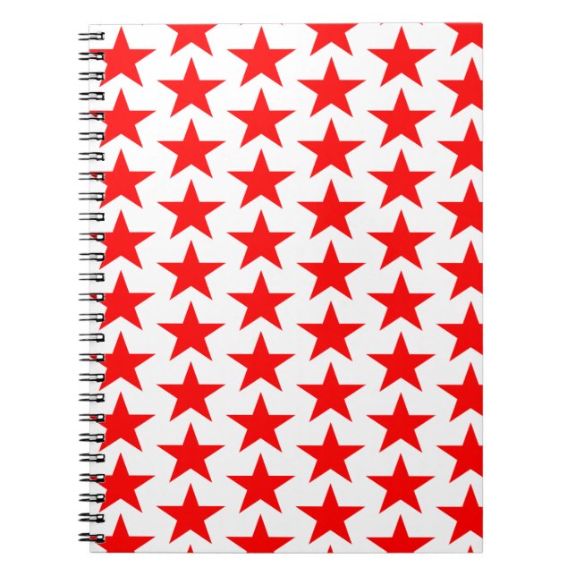 Red Star Pattern Notizblock (Vorderseite)