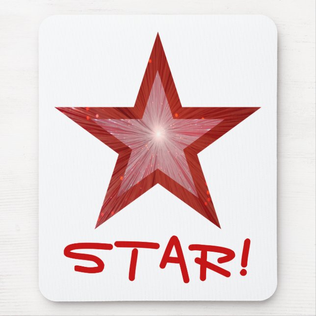 Red Star 'STAR' Mousepad White (Vorne)