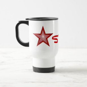Red Star 'STAR' Reisetuch weiß Reisebecher