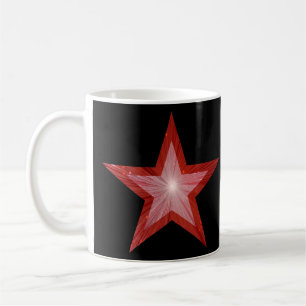 Red Star 'STAR!' Tasse schwarz
