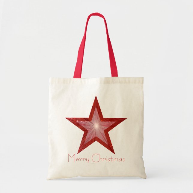Red Star "Two tone" "Frohe Weihnachten" Tasche (Vorne)