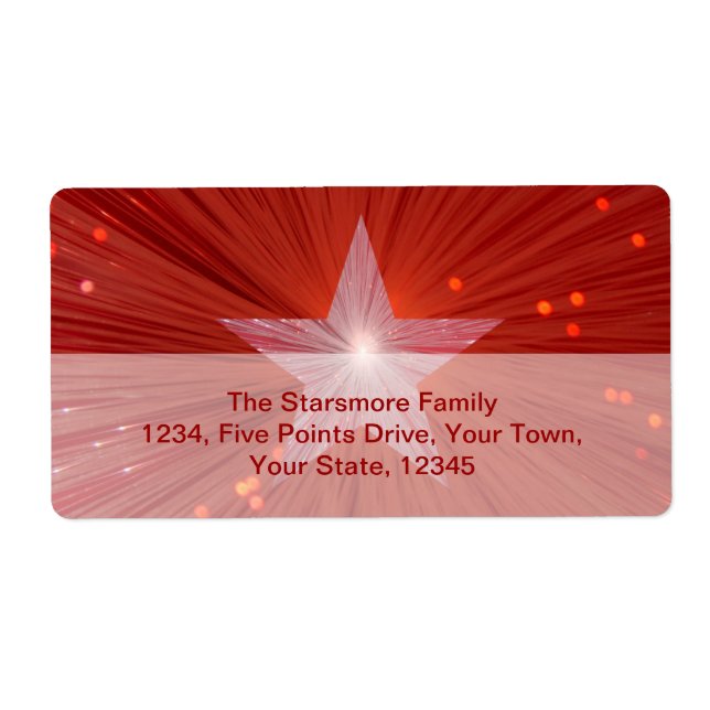 Red Star Versandmarke groß (Vorne)