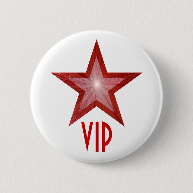 Red Star "VIP"-Taste weiß Button (Vorderseite)