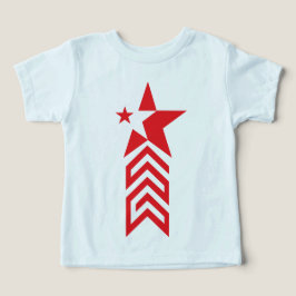 Red Star with Chevron Arrows