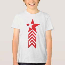 Red Star with Chevron Arrows Tri-Blend Shirt