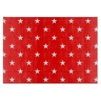 Red Stars Cutting Board