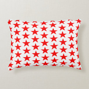 Red Stars Pattern Dekokissen